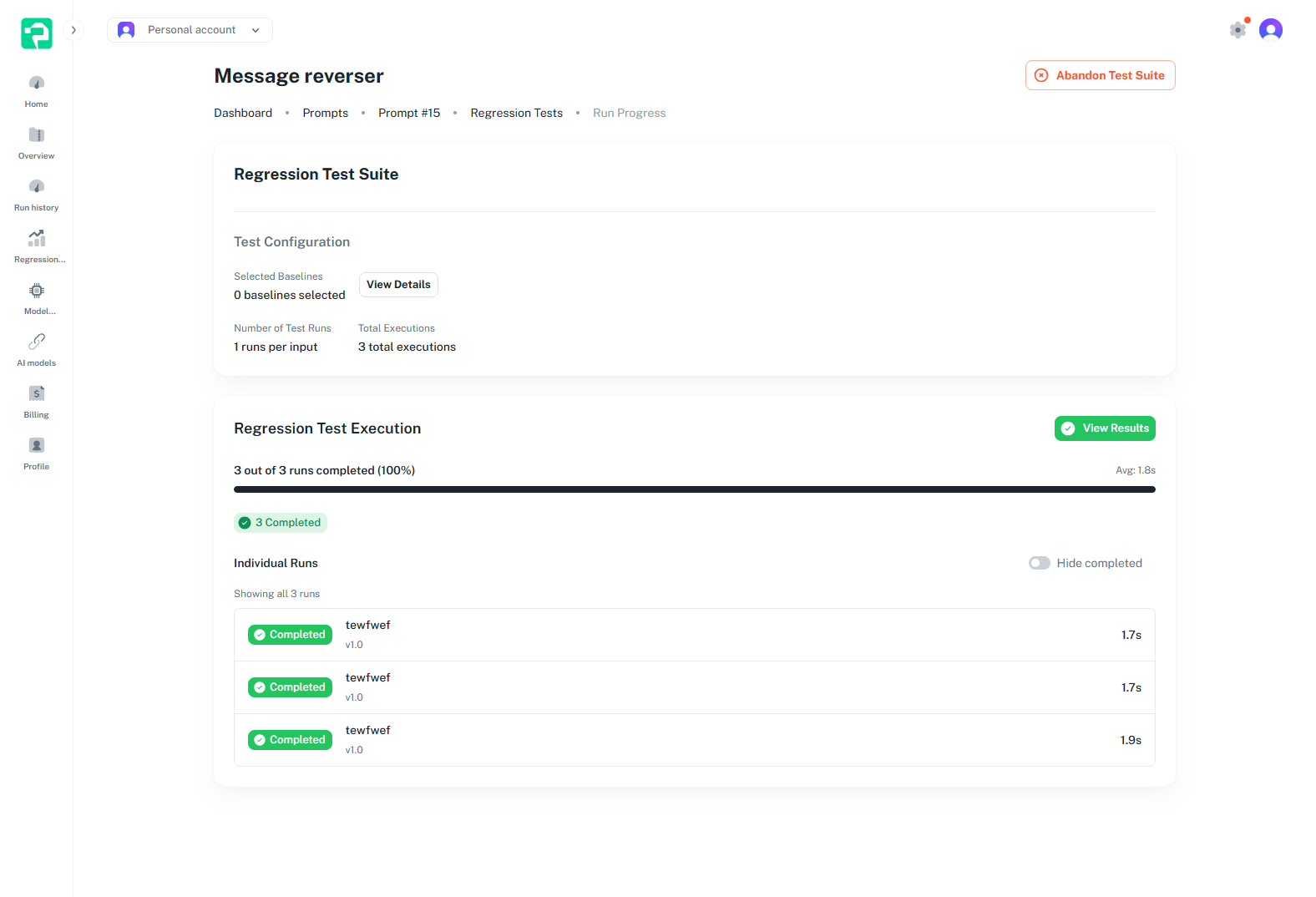 Run Automated Tests